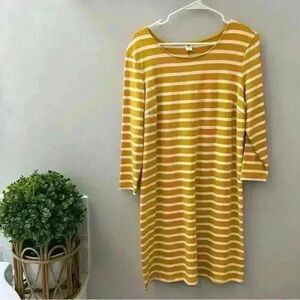 Striped Yellow Maxi Dress